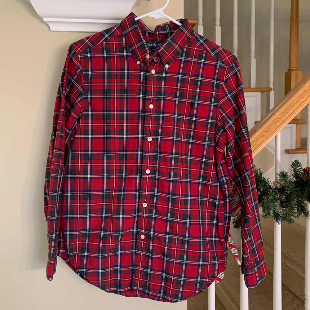 Boys Ralph Lauren Plaid Button Down